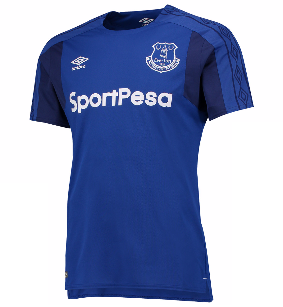 เสื้อเอฟเวอร์ตั้น 2017 2018 ทีมเหย้าของแท้ Everton Home Shirt 2017/18
