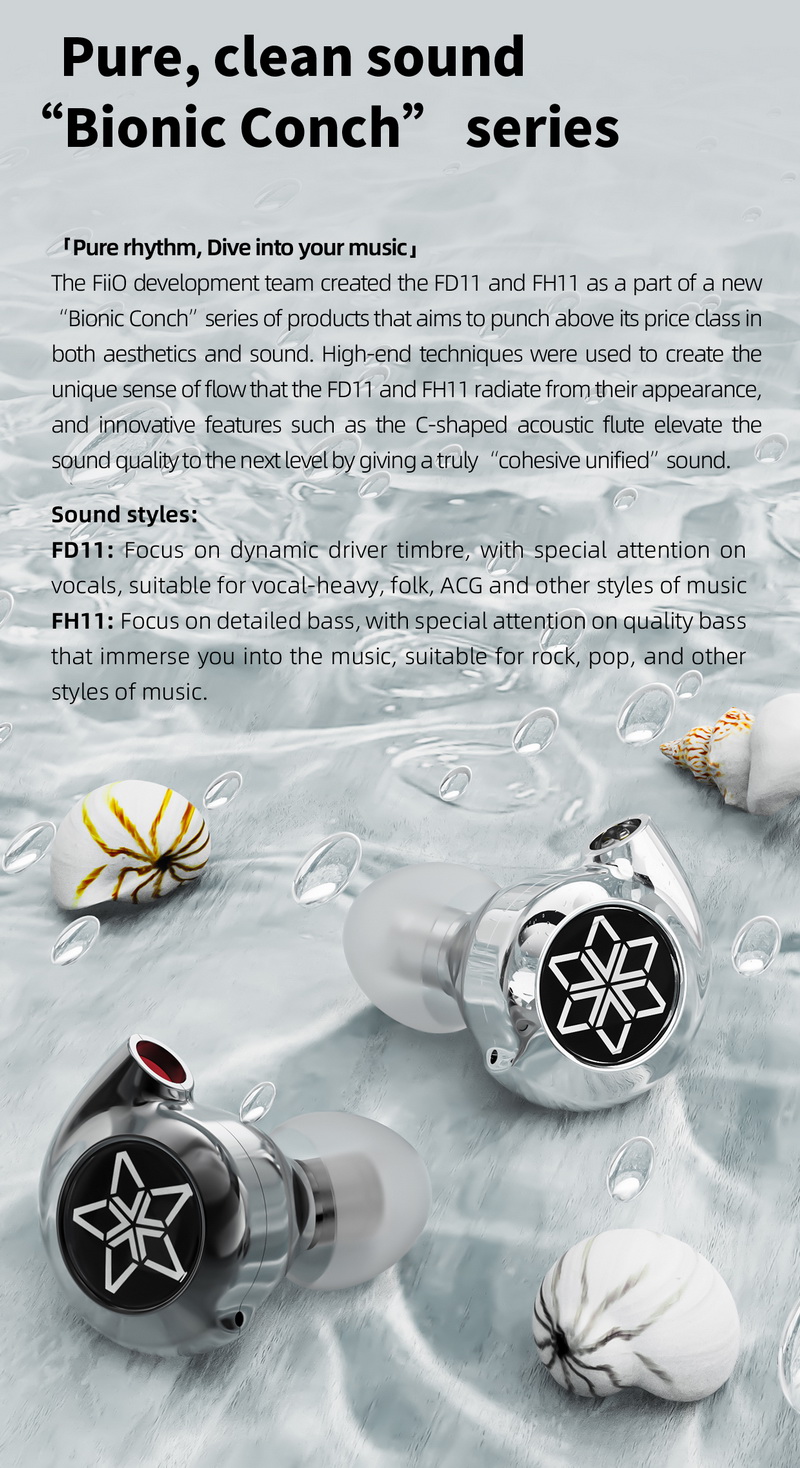 ขาย FiiO FH11 หูฟัง IEMs Hybrid 2 ไดรเวอร์ 1BA+1DD รองรับ Hi-Res ประกันศูนย์ไทย