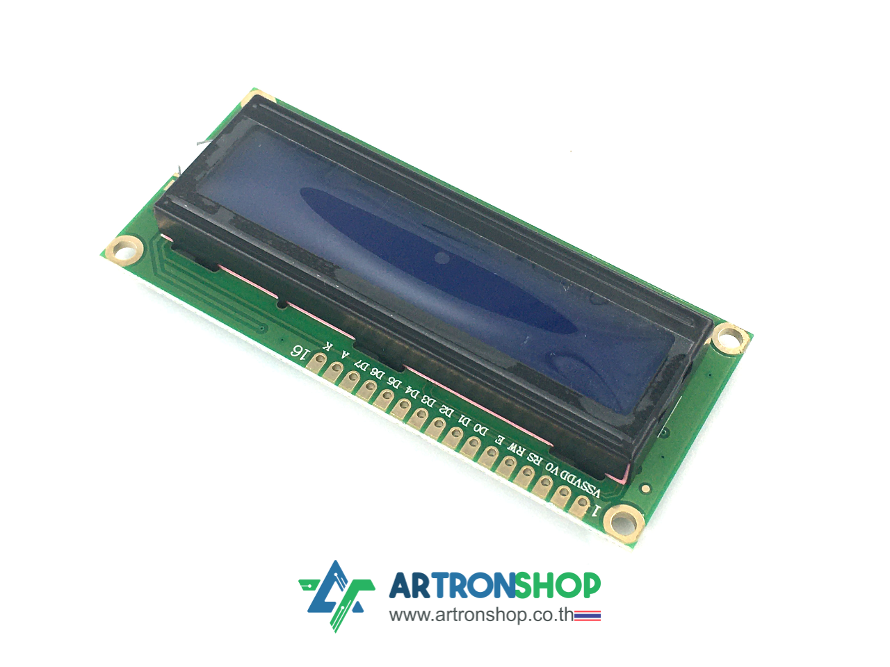 จอ LCD 16x2 สีฟ้า 1602 LCD Module with LED Blue Backlight