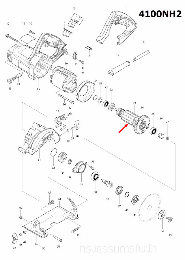 ทุ่น เครื่องตัดคอนกรีต Makita มากีต้า 4100NH2 (แท้) ##