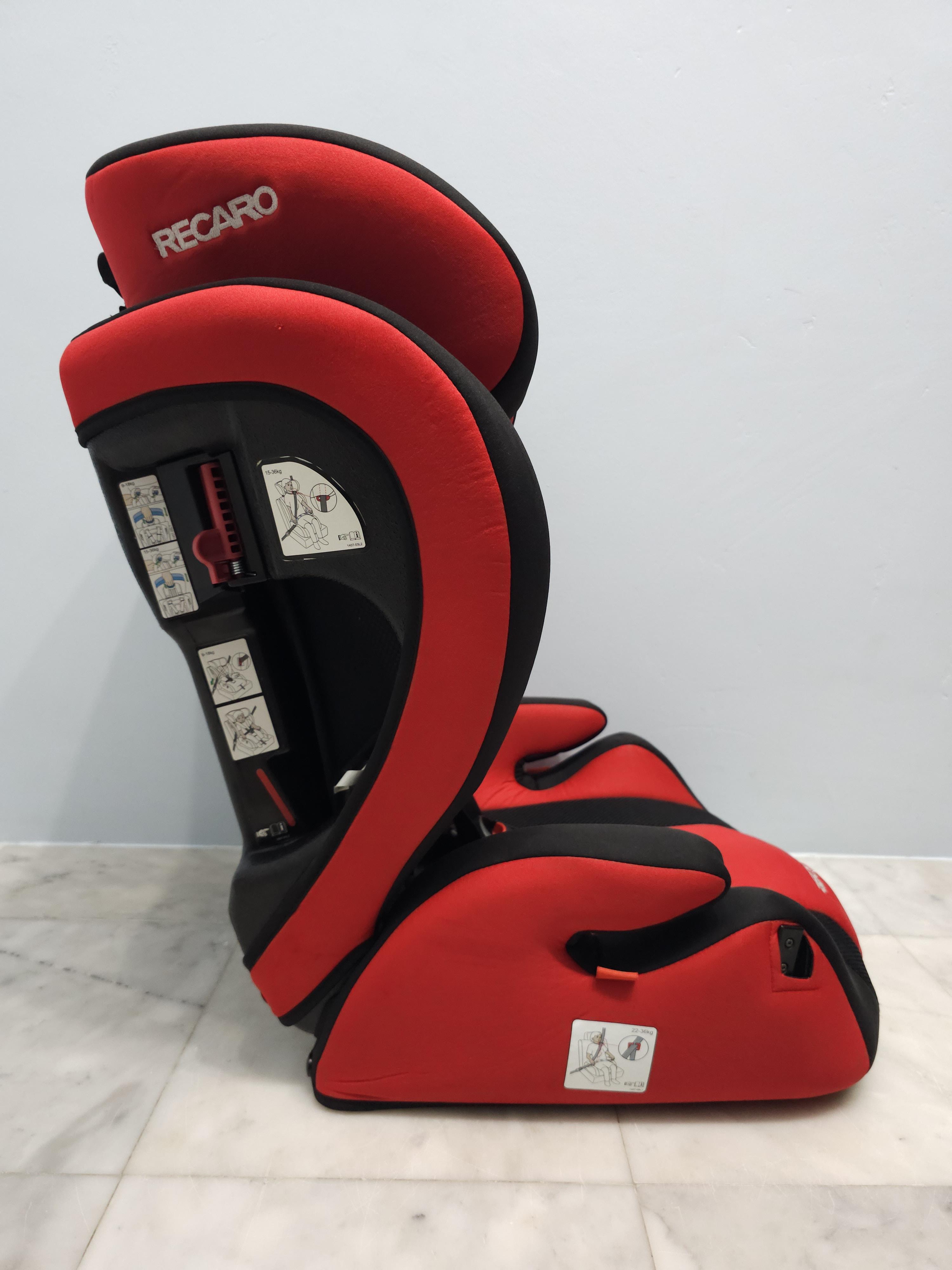 คาร์ซีท RECARO Start J1 Car Seat สีแดง-ดำ สำหรับเด็กอายุ 9 เดือนขึ้นไป [มือสองสภาพสวย]