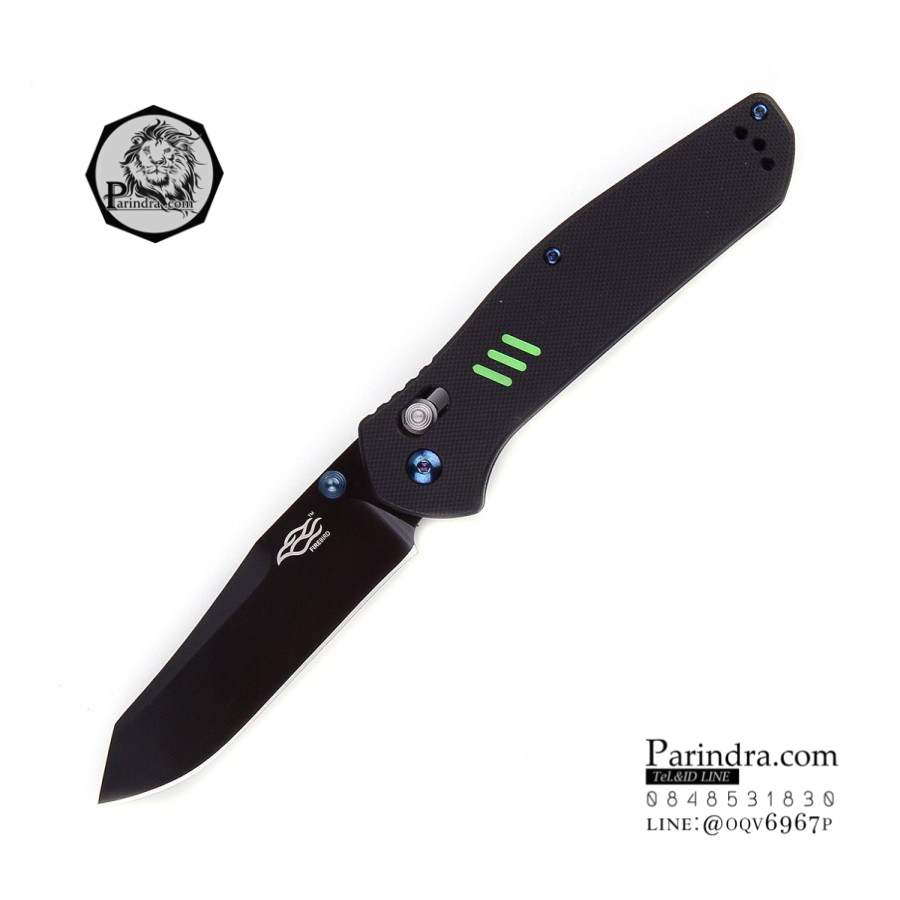 มีดพับ Ganzo รุ่น KNIFE FIREBIRD F7563 BK ด้ามสีดำใบมีดำ ของแท้ 100%