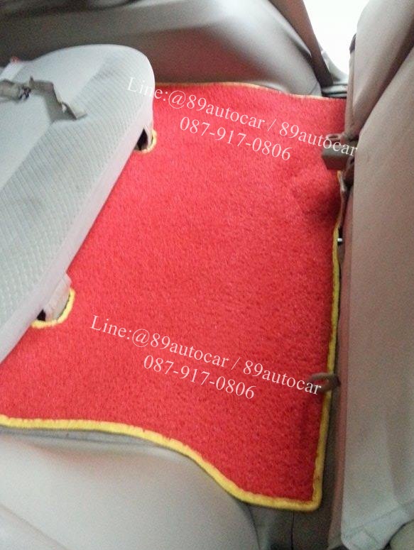 โรงงานพรมรถยนต์ Isuzu Mu-7 ไวนิลสีแดงเหลือง