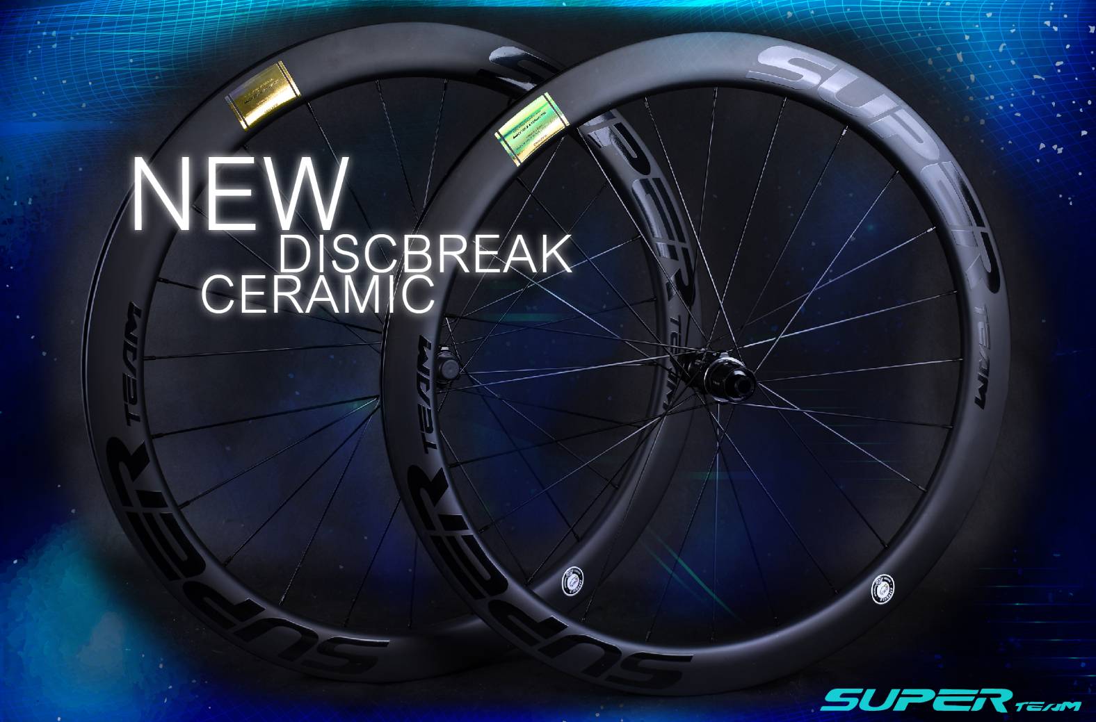 ล้อเสือหมอบดิส SuperTeam Power Curve Disc brake 50/50 ดุมเซรามิค รับประกัน 30เดือน