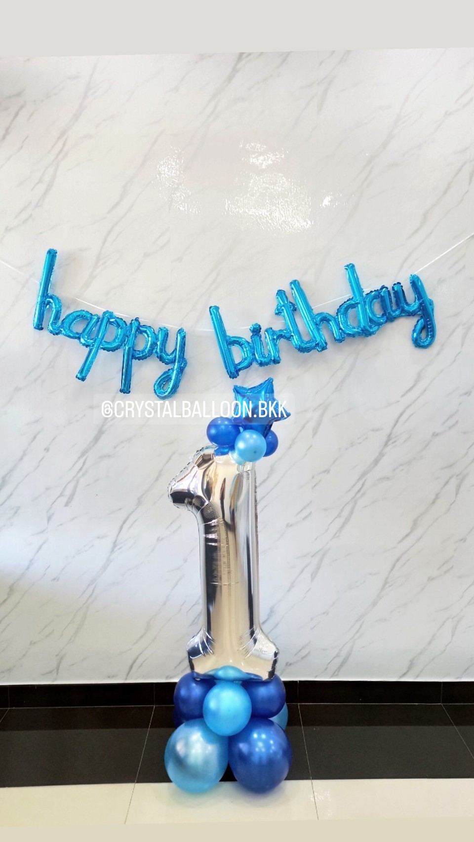 ลูกโป่ง วันเกิดเด็ก ฟอยล์ happy birthday พร้อมตกแต่ง ฟอยล์ตัวเลขตั้งฐาน ขนาด 40" 1 ชิ้น สามารถเปลี่ยนสีลูกโป่ง/เปลี่ยนสี-ฟอยล์ตัวเลข/เปลี่ยนฟอยล์ตกแต่งได้