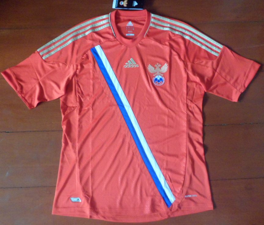 เสื้อฟุตบอล ทีมชาติรัสเซีย ชุดเหย้า ชุดลุยศึกยูโร 2012 ใหม่ M-Size / RUSSIA Football Shirt Home Kit EURO 2012 Jersey NEW M-Size