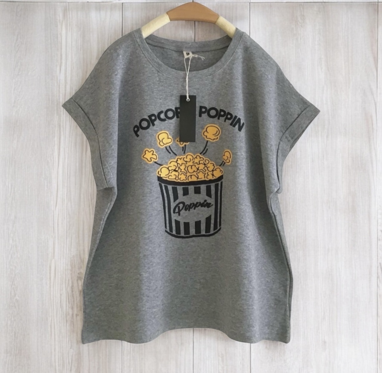 เสื้อยืดสกรีนลายป๊อบคอร์น 9am