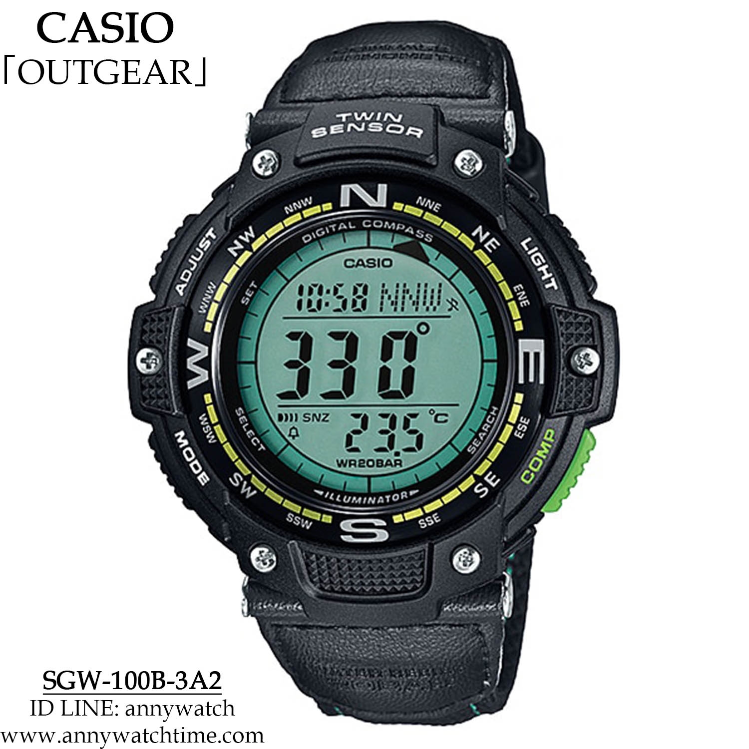 CASIO SGW-100B-3A2