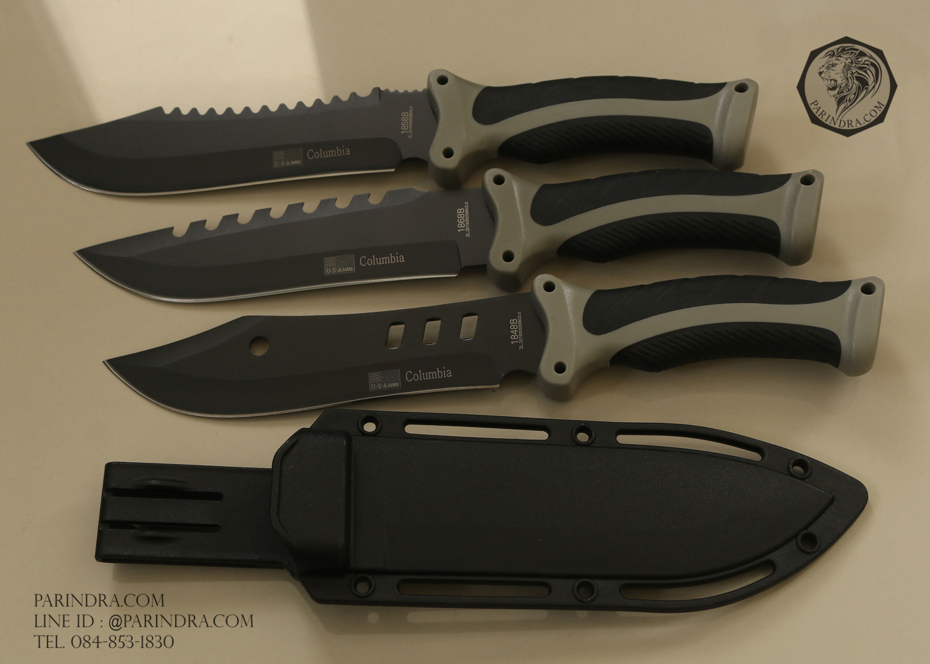 มีดใบตาย Columbia รุ่น 1868B ทรงใบมีดสวย พร้อมปลอกมีด พร้อมใช้