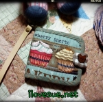 กระเป๋าเงินใบสั้น สองพับ ผ้าคอตตอนลินินญี่ปุ่น - สินค้าสั่งทำ