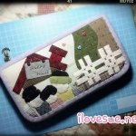 กระเป๋าสตางค์ใบยาวเทคนิดปะติดผ้าด้วยมือ - สินค้าสั่งทำค่ะ