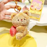 PRE. พวงกุญแจ ตุ๊กตาหมีสีน้ำตาล หัวใจ รอ 9-14 วัน