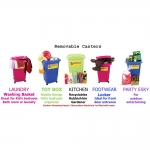 ถังเอนกประสงค์ ล้อเลื่อน 60L หลากสี รวมค่าส่งแล้ว EMS