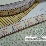 ป้ายผ้า Zakka ญี่ปุ่น ลาย Bon Voyage 1 เมตร 28 บล็อก