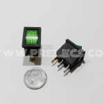 Rocker Switch เล็ก 3ขา มีไฟ 220V