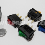 Rocker Switch กลาง หน้าแคบ มีไฟ 12V