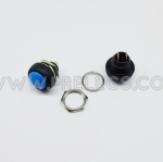 Push button switch กดติดปล่อยดับ สีน้ำเงิน
