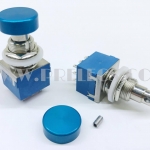 3PDT Foot Switch 9ขา หัวใหญ่ สีฟ้า