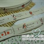 ป้ายผ้า Zakka ญี่ปุ่น ลาย Handmade House 1 เมตร 16 บล็อก