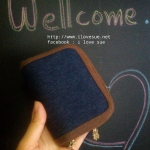 กระเป๋าใส่บัตรผ้ายีนส์ 9x13 cm - สั่งทำนะคะไม่มีพร้อมส่ง