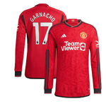 เสื้อแมนเชสเตอร์ ยูไนเต็ด 2023 2024 ทีมเหย้ารุ่นเวอร์ชั่นนักเตะ Home Authentic Garnacho 17 แขนยาวของแท้