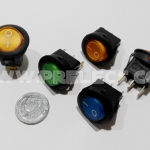 Rocker Switch กลม มีไฟ 220V