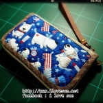 กระเป๋าใบกลางผ้าอเมริกา - สั่งทำ