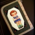 กระเป๋าสองซิป มีสายคล้องมือ ผ้าทอญี่ปุ่น ใส่โทรศัพท์ได้ เปลี่ยนโทนสีและแนวได้ค่ะ - สั่งทำจ้า