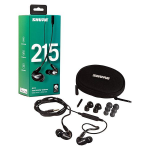 Shure SE215 UNI สีดำ หูฟัง Monitor แบรนดังจากอเมริกา คุณภาพเสียงเที่ยงตรงมาตรฐานที่ได้รับความนิยมจากนักร้อง นักดนตรีทั่วโลก