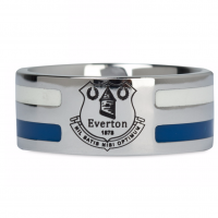 แหวนที่ระลึกเอฟเวอร์ตั้นของแท้ Everton Colour Stripe Crest Ring
