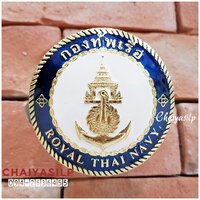 3. ตราติดหน้ารถ ทหารเรือ (กลม)