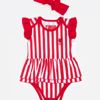 เสื้อเด็กลิเวอร์พูลลายเสื้อเหย้า Baby Frill Stripe Bodysuit ของแท้