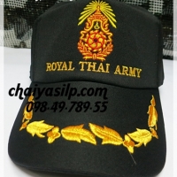 6. หมวกแก๊ป สีดำ ทหารบก Royal Thai Army 1 ช่อ