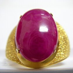 Gemstone Brief Report GB11050281 ทับทิมพม่า แดงชมพู ออกแดง เนื้อแพรติดลายไทย ขนาด 15.47x11.08x4.03 มม. พม่า นน. 7.31 ct.