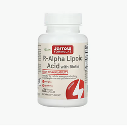 Jarrow Formulas, R-Alpha Lipoic Acid + Biotin 60 Veggie Caps