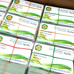 ไอเดียการ์ด พิมพ์บัตรรายชื่อ บัตรแข็งแยย ATM พิมพ์บัตรแต่ละใบรายชื่อไม่ซ้ำกัน