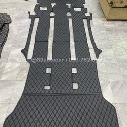 พรมปูพื้นรถยนต์ Nissan SERENA S-Hybrid Highway Star (C27) ปี 2024-2025 พรม6D สีดำด้ายดำ