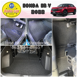 พรมไวนิล Honda HR-V 2022 ปูพรมดักฝุ่นสีดำ เต็มคัน