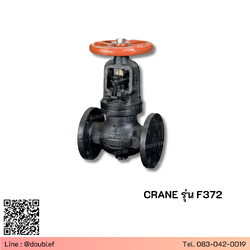 CRANE รุ่น F372 Cast Iron Globe Valve OS&Y Rising Stem 200 Psi. ,ANSI 125