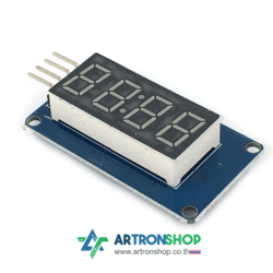 Clock Display 4 Bits Digital Tube LED Display Module โมดูล 7 Segment ขนาด 4 ตัวเลข