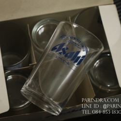 ชุดแก้วเบียร์เก่า ASAHI ครึ่งโหลพร้อมกล่องเดิม JAPAN