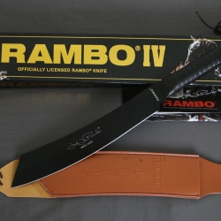 มีดเดินป่าใบตาย RAMBO IV สุดโหด สีดำ ขนาดยาว 22 นิ้ว (OEM)