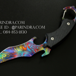 มีดคารัมบิต (Karambit) RAZOR Tactical Survival Knife Series (OEM) ใบรุ้ง คมกริบ ด้ามดำ