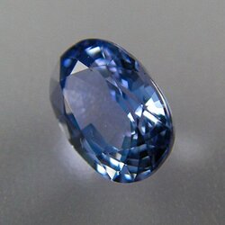 ไพลิน(Blue Sapphire) อัญมณีสำหรับผู้นำLeadership พลอยดิบไม่เผา unheat ed ธรรมชาติ100% ขนาด 5.16x7.13x3.67 mm. นน.1.227ct. มีเซอร์ ราคาโทรถาม