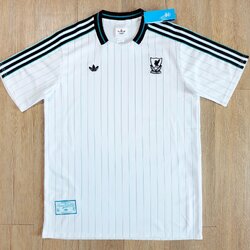 Liverpool Terrace Icons 2025/26 Jersey เสื้อลิเวอร์พูล ขาว ฤดูกาลใหม่