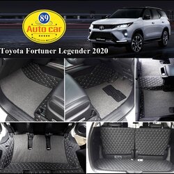 พรมรถยนต์ พรม8D Toyota Fortuner 2020 เข้ารูป เต็มคัน
