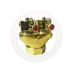 หัวรับน้ำเข้าตึก ขนาด 4" x 2.5" x 2.5 นิ้ว วัสดุทองเหลืองพร้อมเช็ควาล์วในตัว