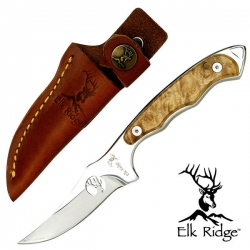 มีดใบตาย Elk Ridge # ER-059 FIXED BLADE KNIFE 7" ด้ามไม้แท้ ของแท้