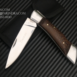 มีดพับ Boda ด้ามไม้ ตั้งแคมป์ ตกปลา รูปทรงแปลก สวยงามครับ #007