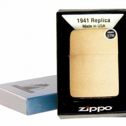 ไฟแช็ค Zippo แท้ " Zippo 1941 Replica™ Brushed Brass " แท้นำเข้า 100%